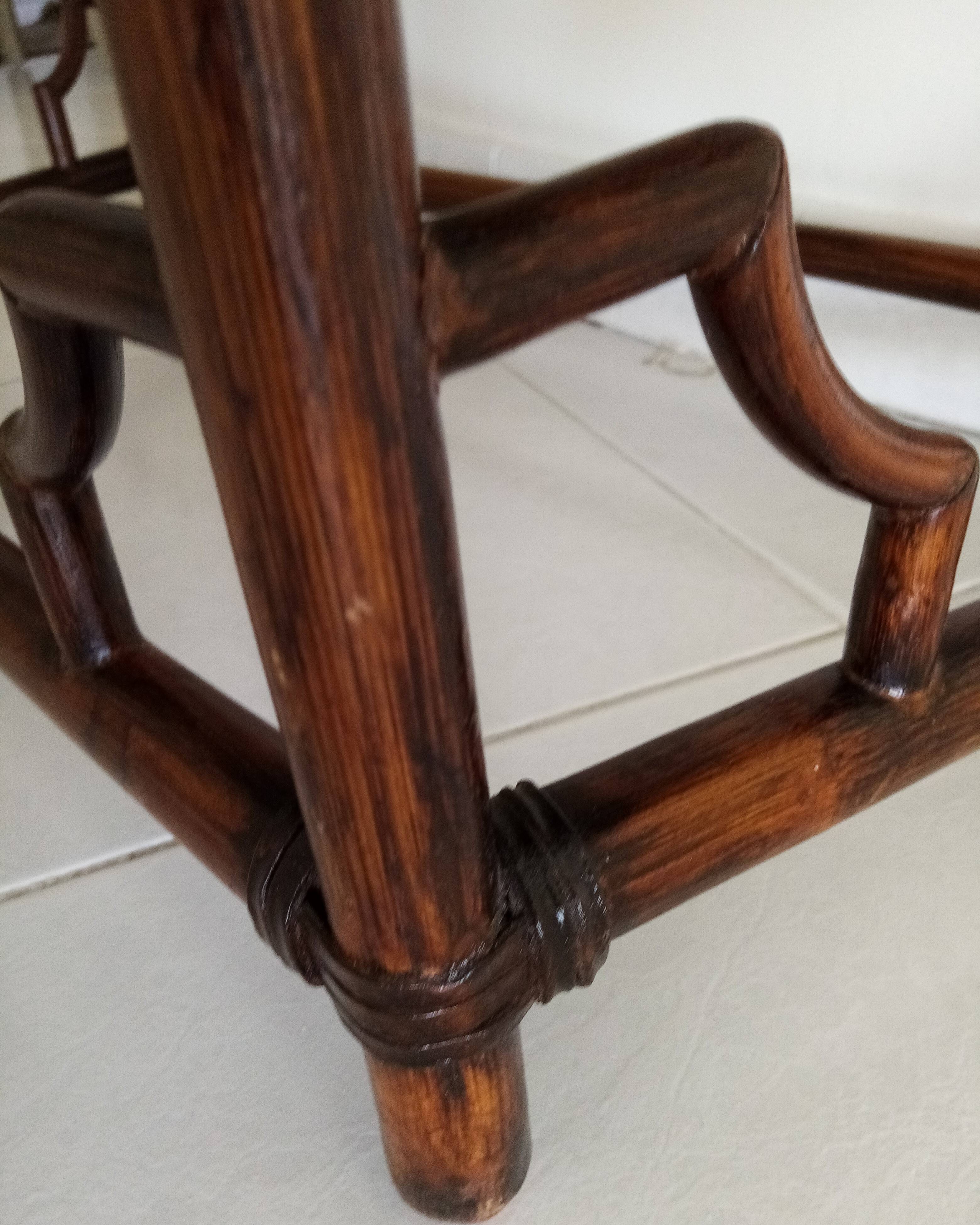 Trapezoidal shaped console made of Philippine canes