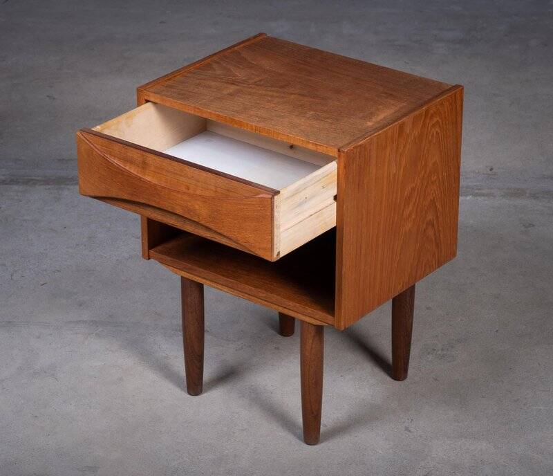 Teak Bedside by Niels Clausen, 1960s