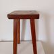 Brutalist style wooden stool