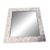Miroir en travertin - fait main