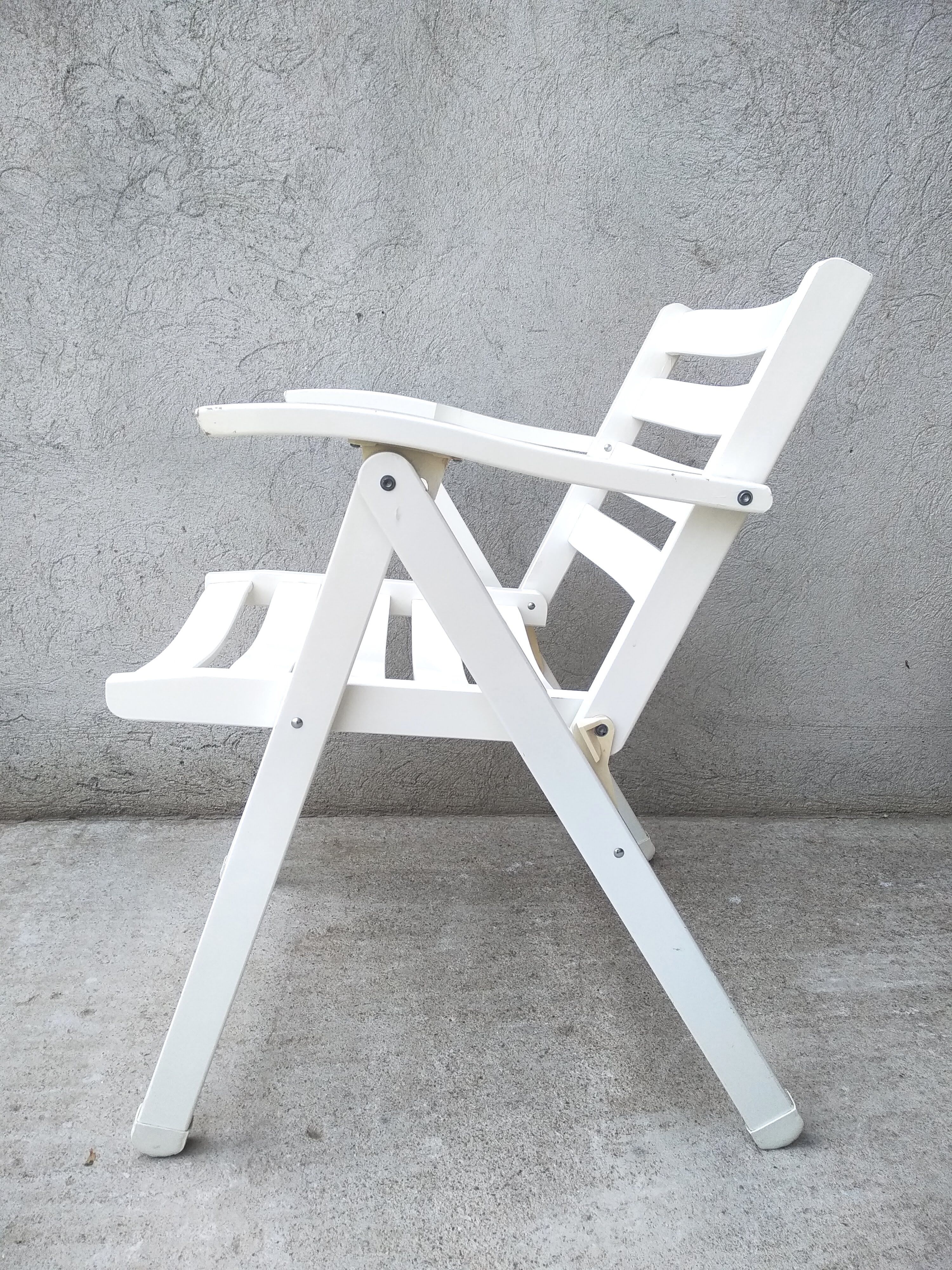 Folding wooden garden chairs Foppapedretti Vintage Italy