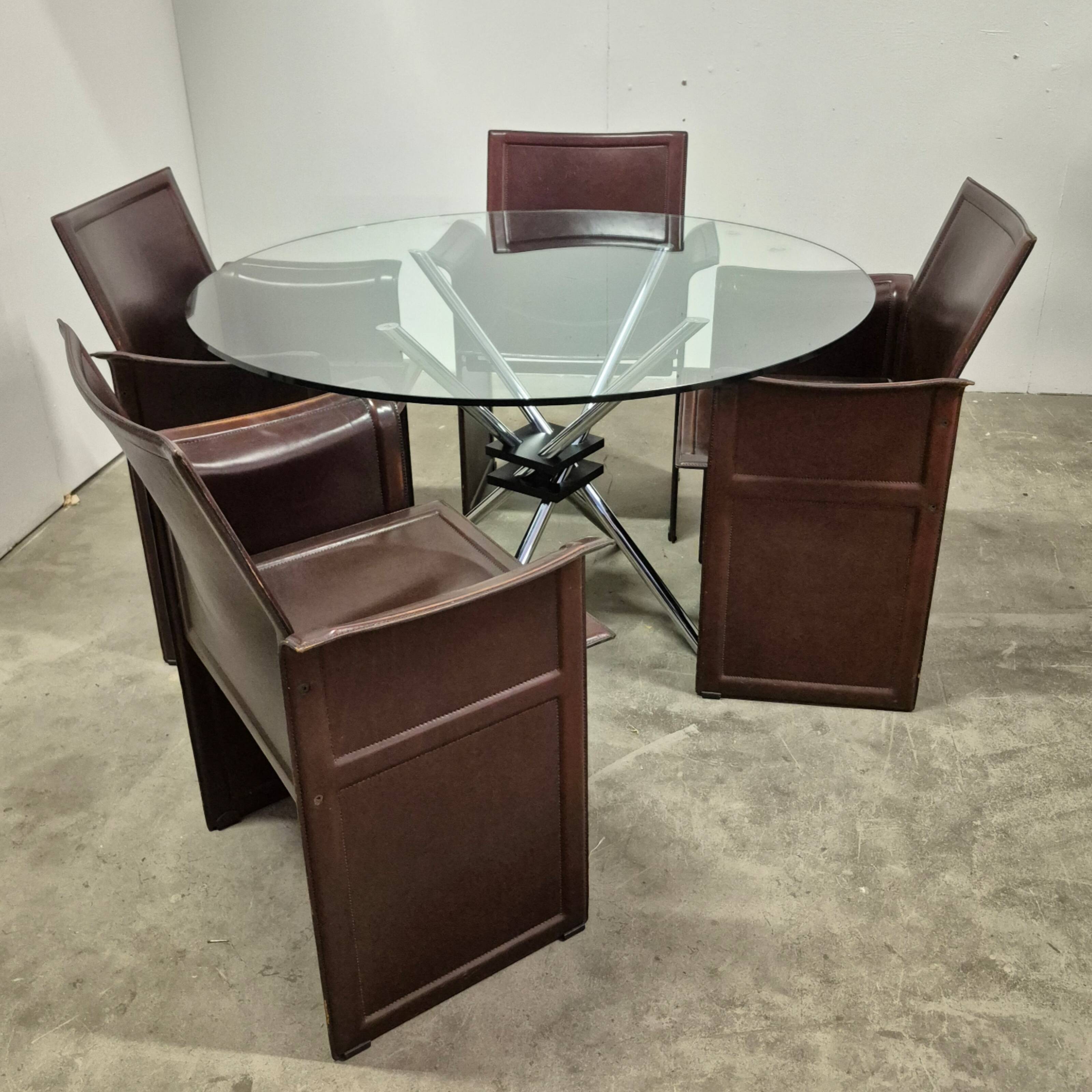 Dining table 459 by Takehiko Mizutani for Alivar, Italy, 1980s.