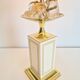 Vintage Regency Brass Crystal Fruit Table Lamp from Le Dauphin, 1970s