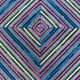 Tapis rectangulaire en laine noir et coloré par Missoni, Italie, années 1980.