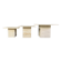 Tables gigognes en travertin vintage ou tables d'appoint, années 1970