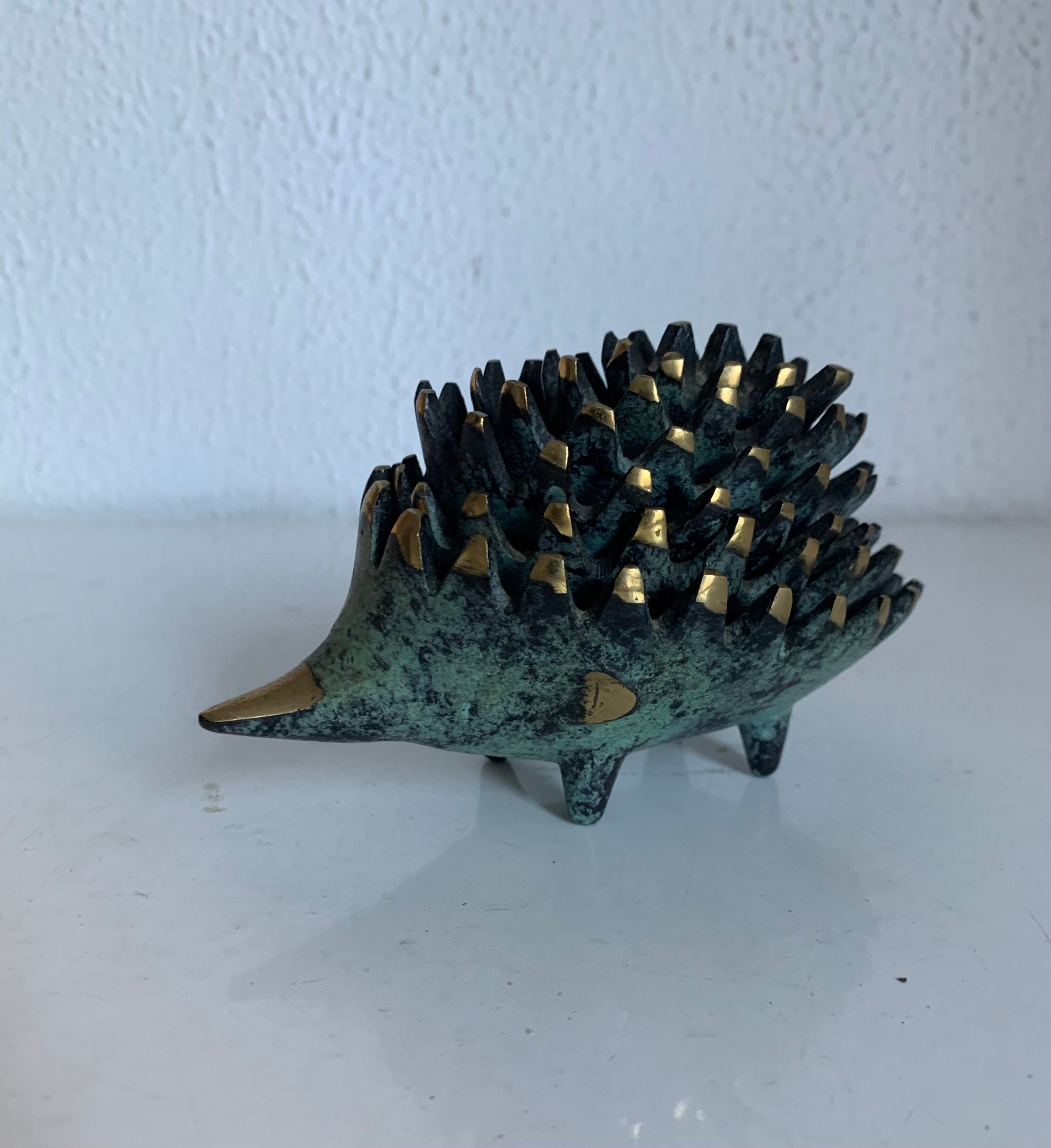 Vintage ashtrays 1950 hedgehogs by Walter Bosse for Hertha Baller