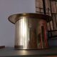 Champagne bucket hat in gilded brass