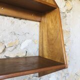 Vintage wall shelf with two shelves, 1970's