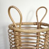Bamboo and rattan umbrella stand, 1950s
