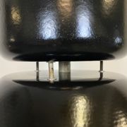 Black industrial factory lamp with clear glass cover from elektrosvit