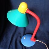 Vintage desk lamp multi-colored articulated design