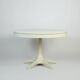 Vintage Dining Table Round Extandable 70s Space Age