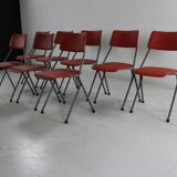 Set of eight stackable kitchen chairs by Ahrend De Cirkel Holland