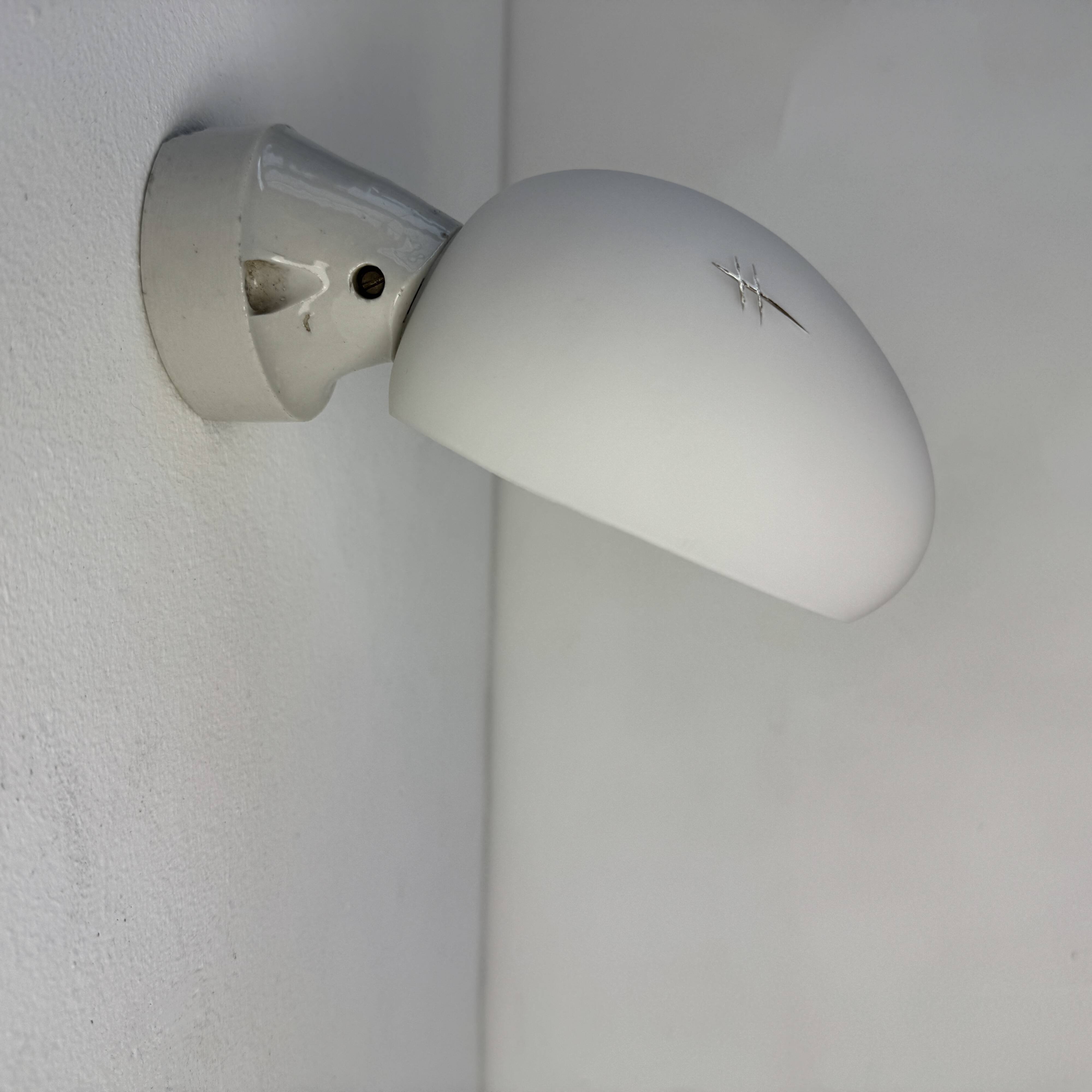 LOT OF 3 OLD VINTAGE SLANTED WALL LIGHTS