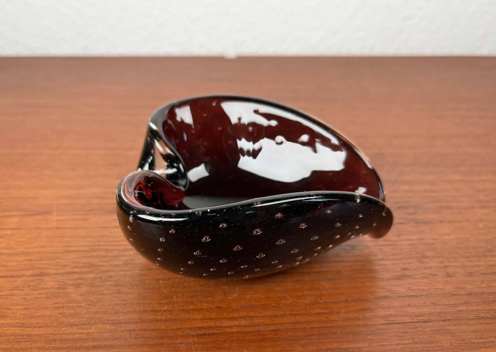 Vintage Italian Bullicante Ashtray in Murano Glass, 1970s
