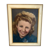 Oil portrait of a woman by Vega