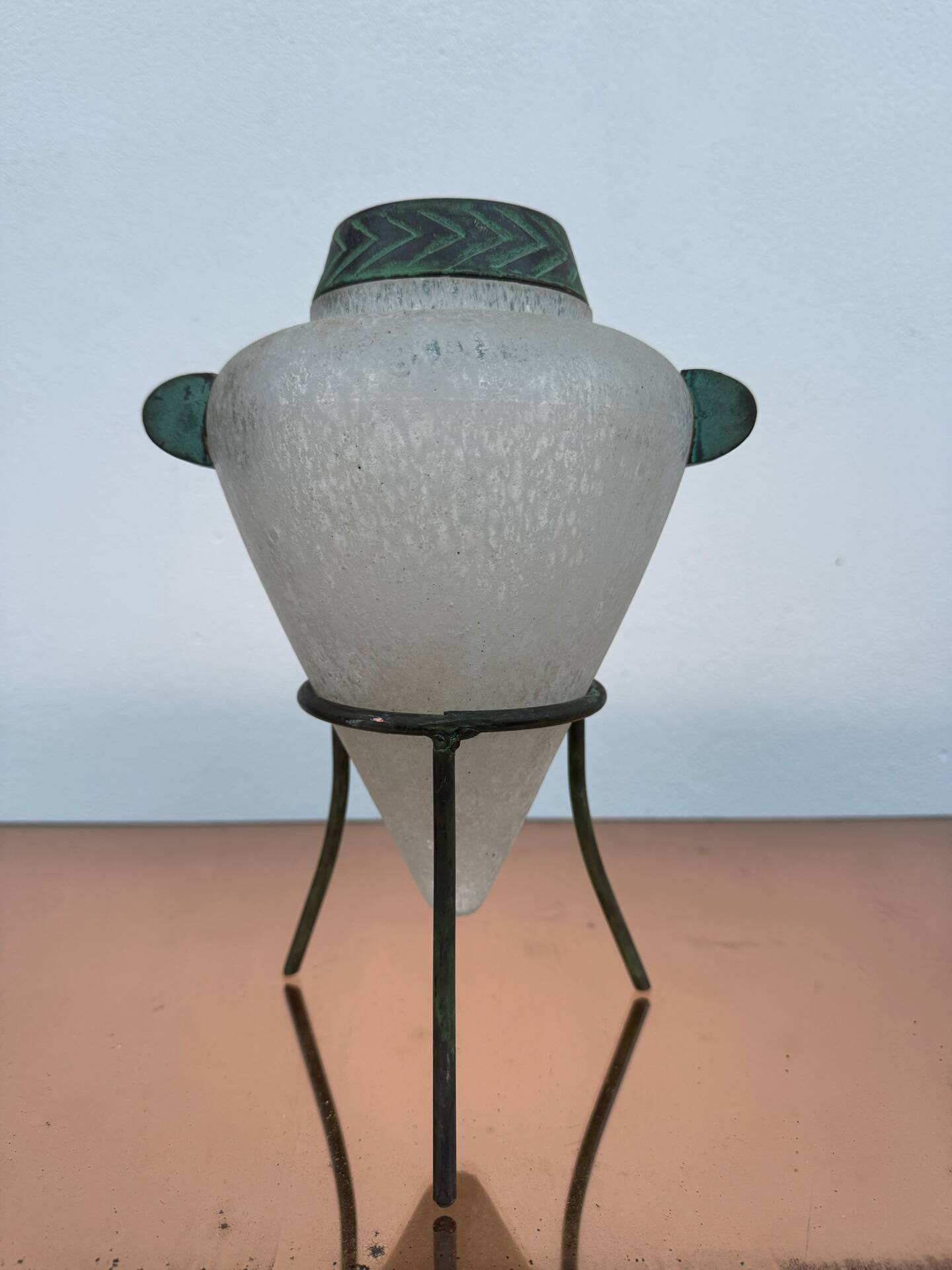 Vase verre Murano Scavo années 80