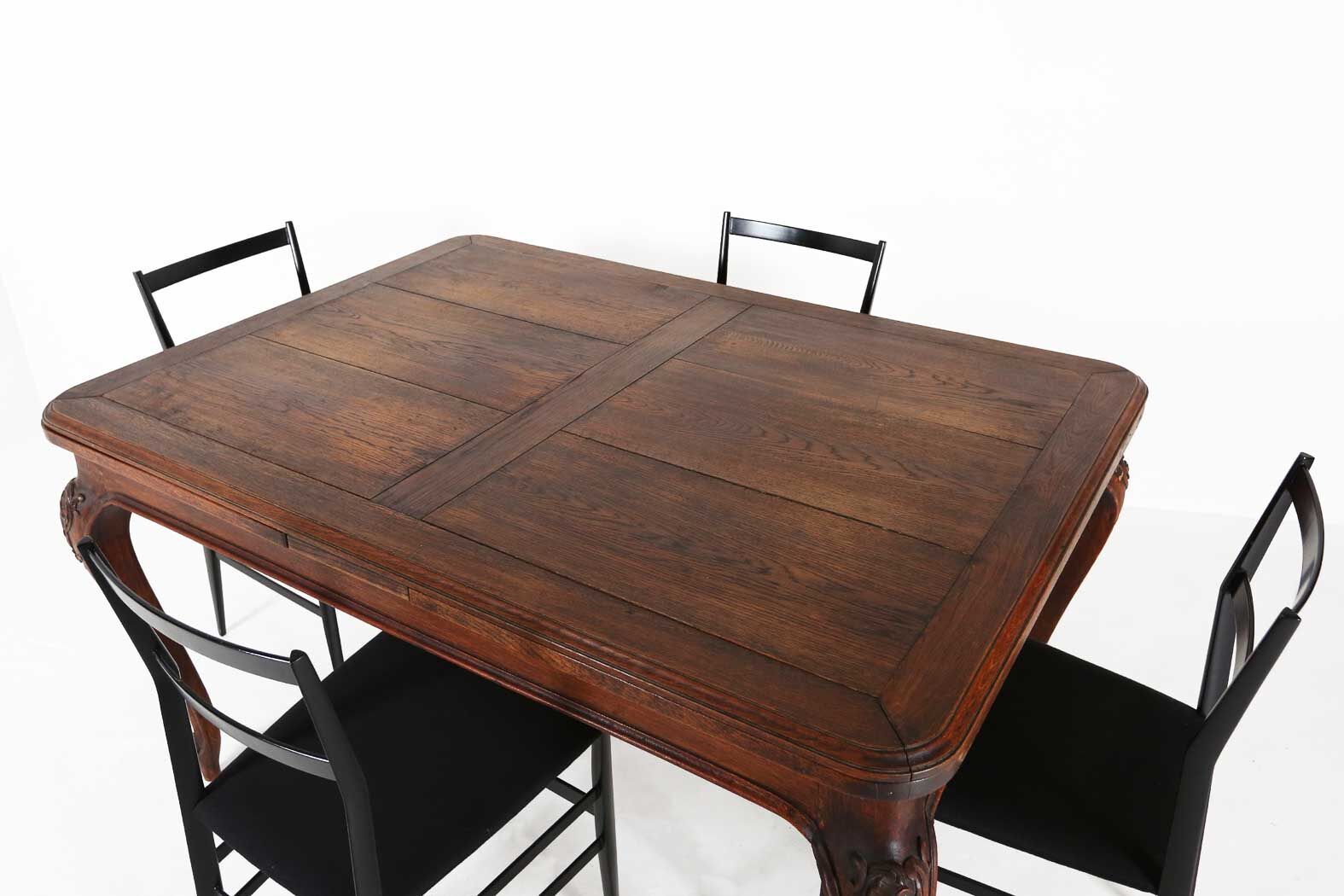 Antique oak dining table 1900