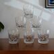 6 glass whisky crystal cut chantilly model signed, Cristal Saint Louis