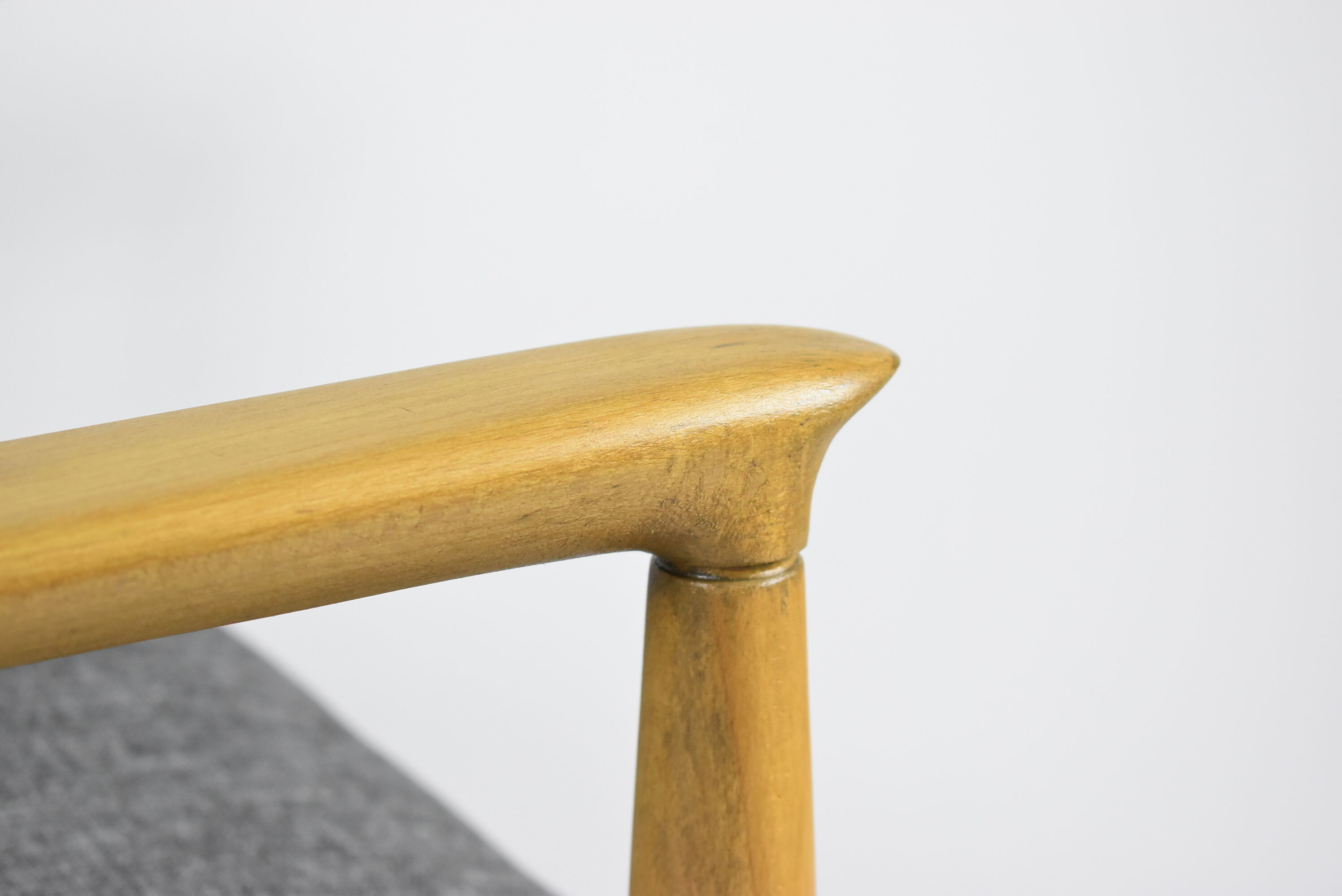 Original restored armchair GFM-64, designer E.Homa, 1960s, grey