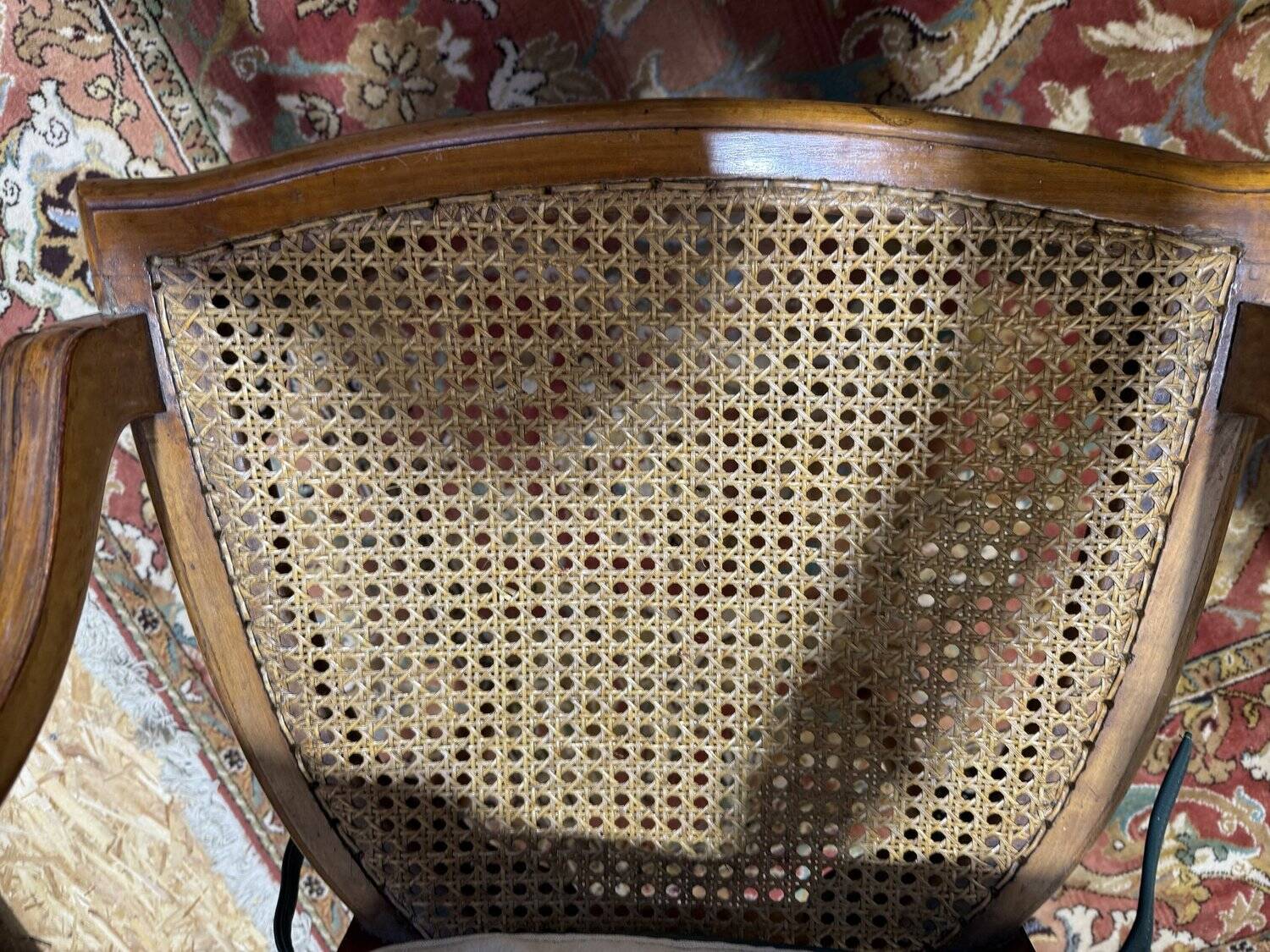 Set of 4 chairs and 2 English armchairs.
