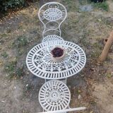 Wrought iron garden furniture