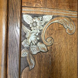 Armoire bois vintage art déco miroir