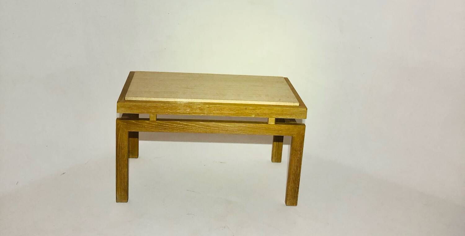 Travertine coffee table