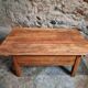 18th-century cherry wood coffee table with two drawers.