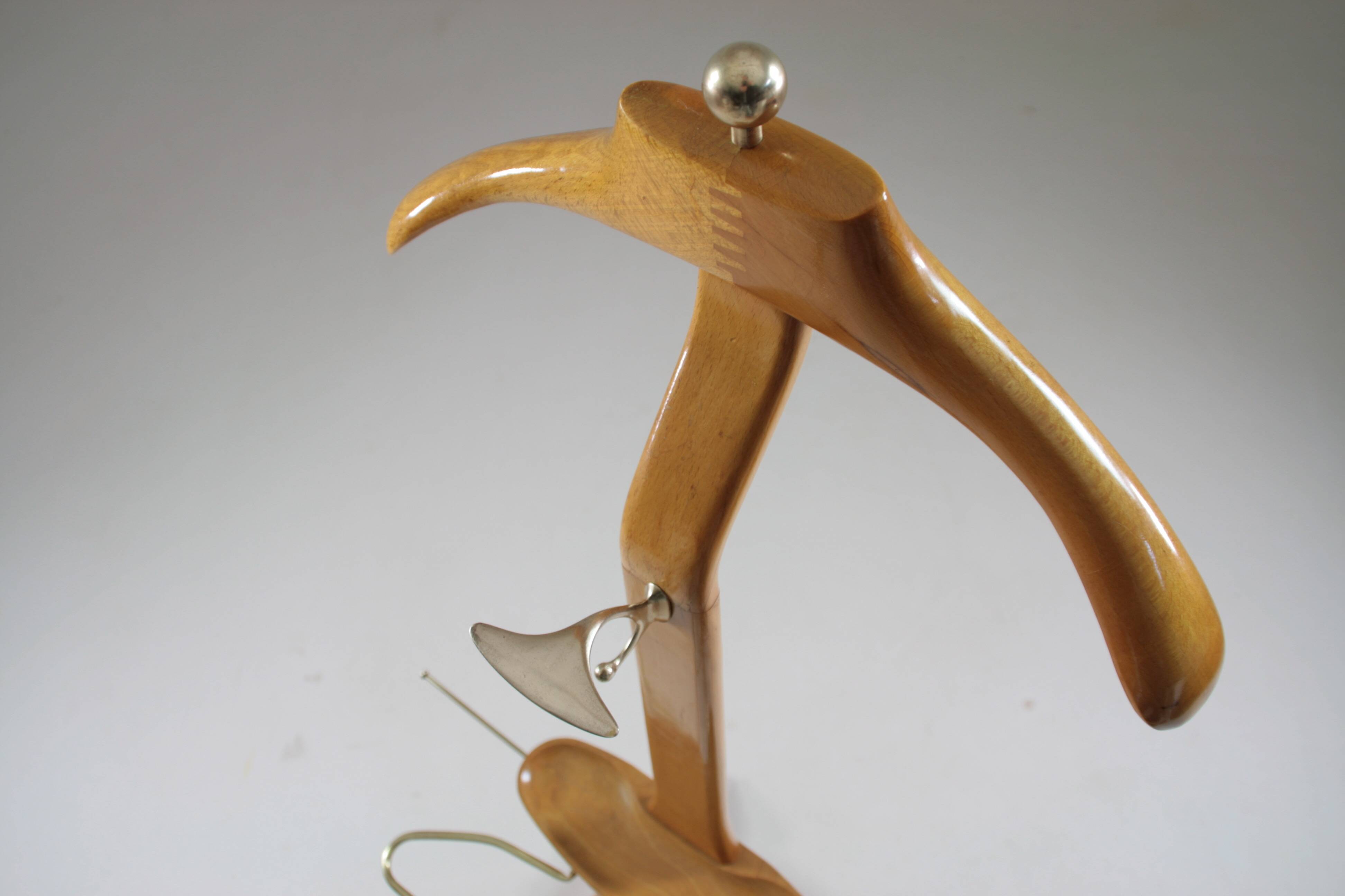 Vintage Italian beech valet by Ico Parisi for Fratelli Reguitti, 1950s