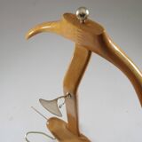 Vintage Italian beech valet by Ico Parisi for Fratelli Reguitti, 1950s