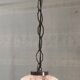 Suspension baladeuse en verre et métal doré - années 60/70