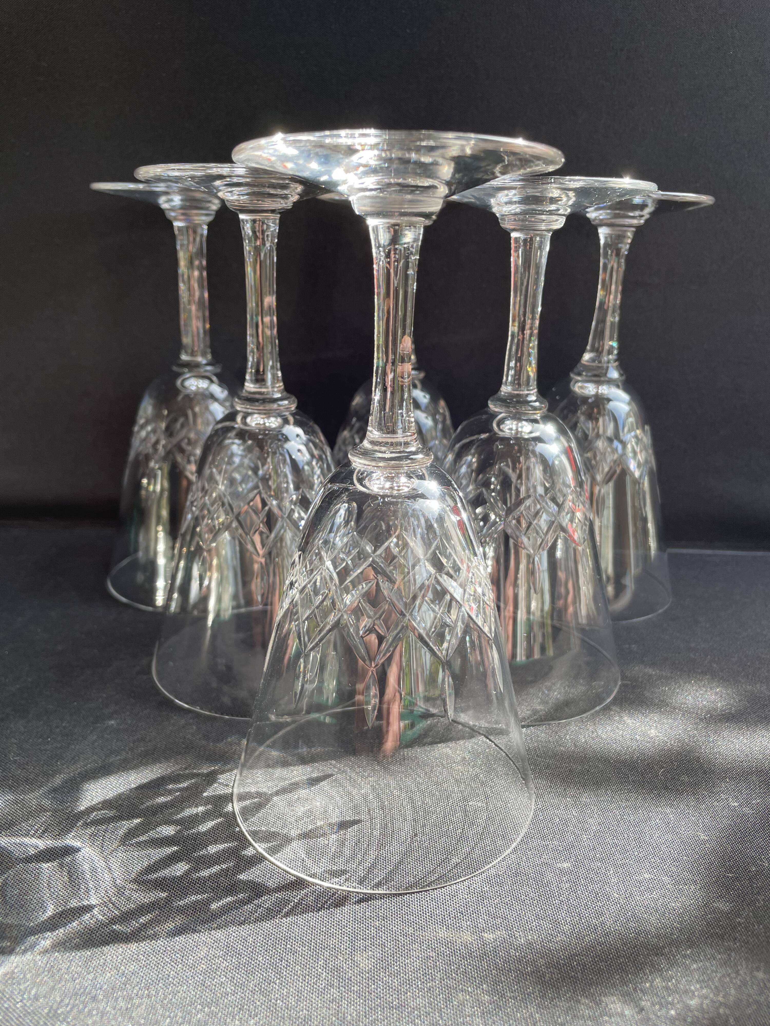 6 port glasses – Cristallerie de Nancy (1920-1934)
