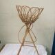 Porte plante en rotin et bambou vintage 1960