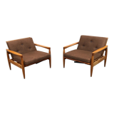 Vintage miroslav navratil lounge chairs adjustable mid century 60s