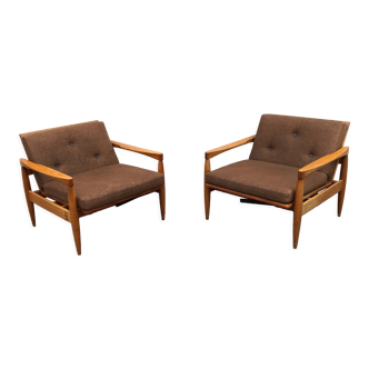 Vintage miroslav navratil lounge chairs adjustable mid century 60s