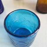 Lot de 10 verres soufflés bouche – Artisanat contemporain français – Multic