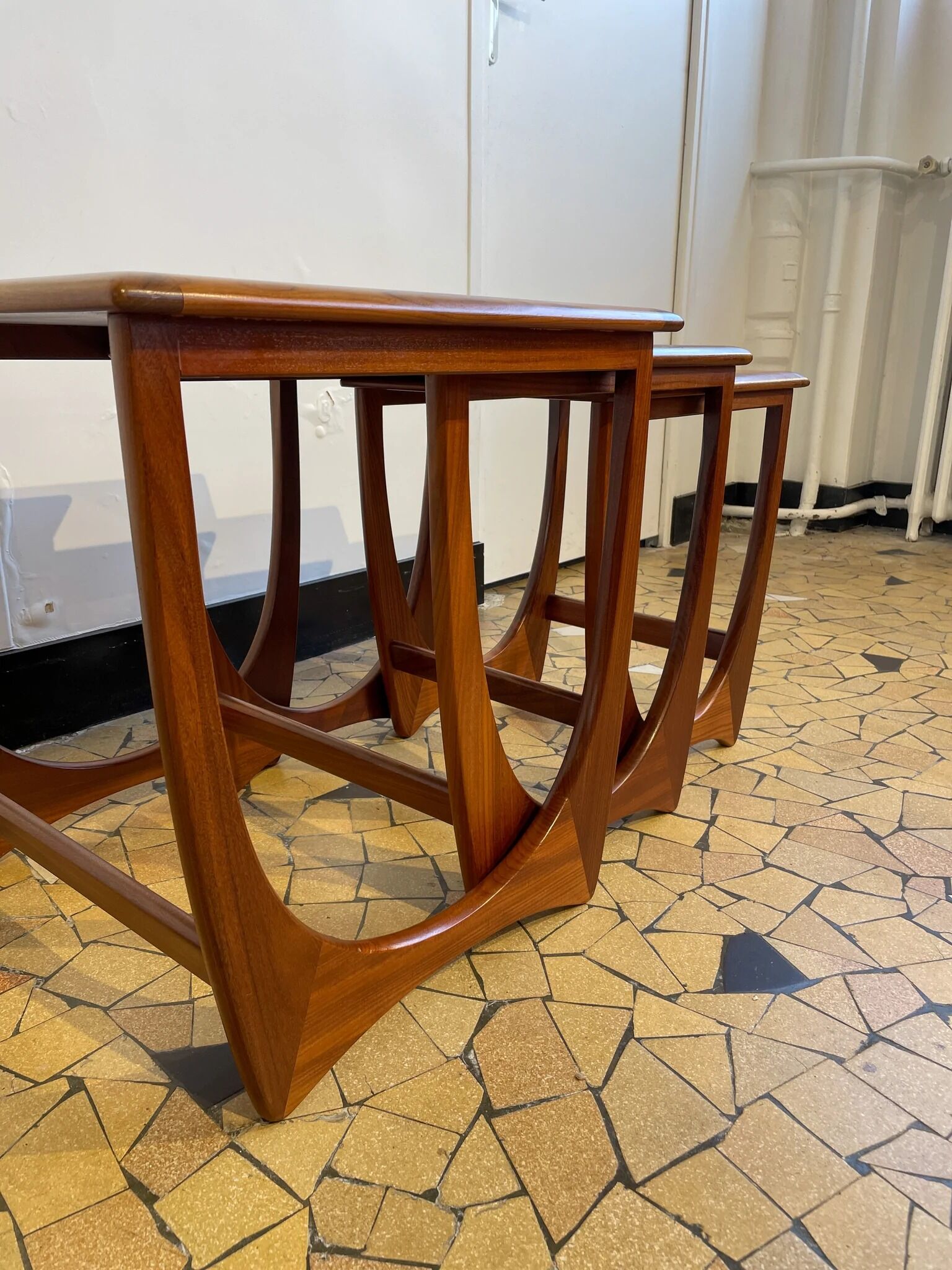 Teak trundle coffee table by Victor Wilkins for G-Plan
