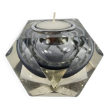 Murano - Sommerso - Faceted glass - tealight holder - Flavio Poli - Italy -