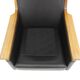 Scandinavian rotating leather armchair, Swivel chair, "Minerva", Torbjørn Afdal, Sweden, 1960