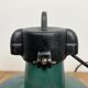 Industrial Green Enamel Factory Lamp with Cast Iron Top, 1960s
