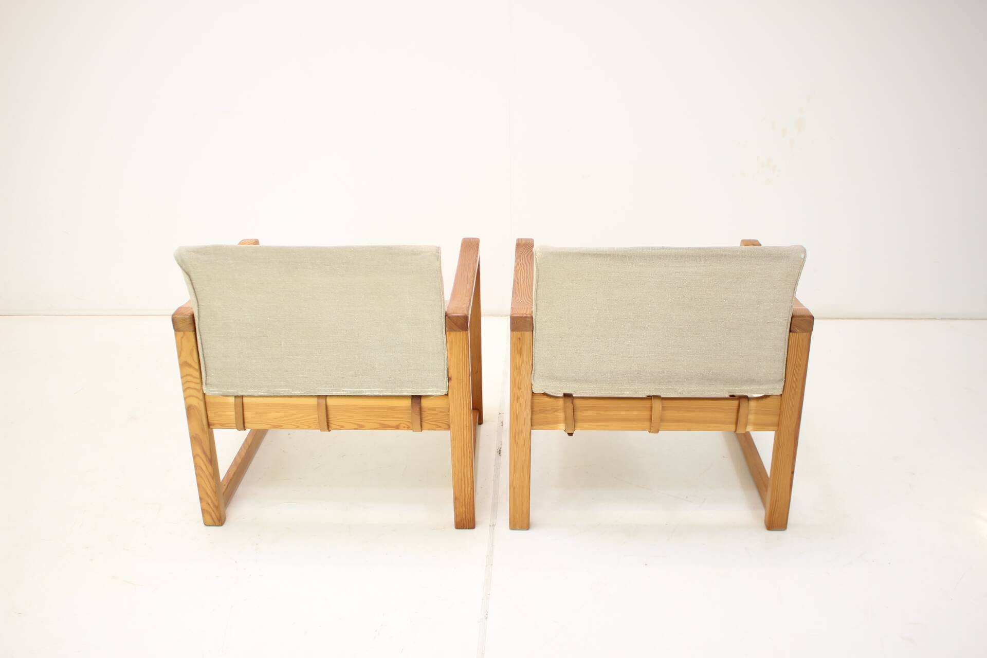 Set of Two Scandinavian Safari Armchairs by Karin Mobring, 1980s
