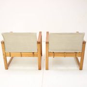 Set of Two Scandinavian Safari Armchairs by Karin Mobring, 1980s