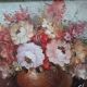 Oil of a bouquet and its lovely frame