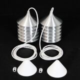 Set of 2 'Duett' pendant lamps / Bent Gantzel-Boysen / Ikea / 1980s / Danish postmodern design