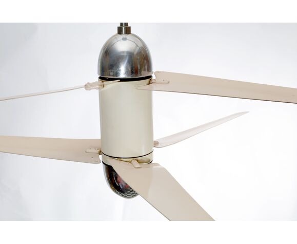 Ventilateur de plafond des années 1950 avec double-ailes | Selency