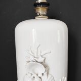 Shell lamp base, Italian ceramic