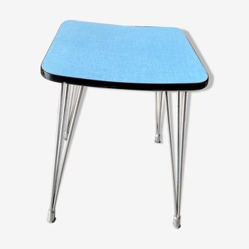 Tabouret formica pieds eiffel vintage