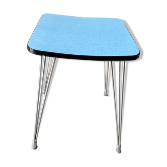 Formica stool with vintage eiffel feet