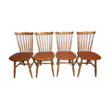 Set of 4 Baumann chairs stamped